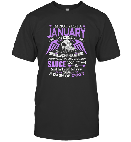 January Birthday Girl Shirt Not Just Girl Wonderful Gift Men's T-Shirt Men's T-Shirt / Black / S Men's T-Shirt - jonhlittlestore88