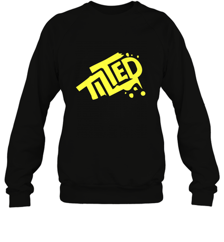 Fortnite Tilted (Yellow Logo) Crewneck Sweatshirt Crewneck Sweatshirt / Black / S Crewneck Sweatshirt - jonhlittlestore88