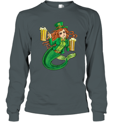 St Patricks Day Shirt Women Leprechaun Mermaid Girls Redhead Long Sleeve T-Shirt Long Sleeve T-Shirt - jonhlittlestore88