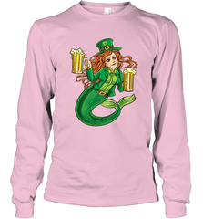 St Patricks Day Shirt Women Leprechaun Mermaid Girls Redhead Long Sleeve T-Shirt Long Sleeve T-Shirt - jonhlittlestore88