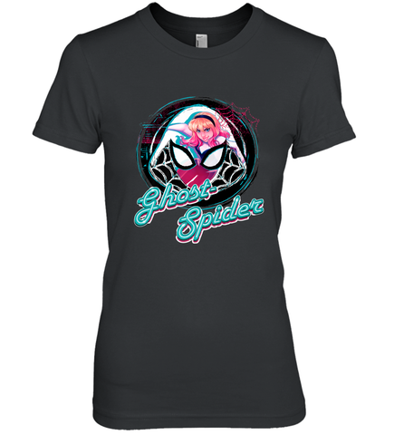 Marvel Rising Secret Warriors Ghost Spider Portrait Badge Women's Premium T-Shirt Women's Premium T-Shirt / Black / XS Women's Premium T-Shirt - jonhlittlestore88