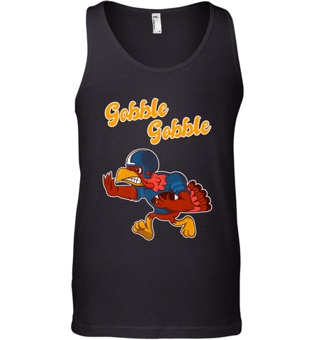Turkey Football Shirt Funny Thanksgiving Turkey Gobble Gift Men's Tank Top Men's Tank Top / Black / XS Men's Tank Top - jonhlittlestore88