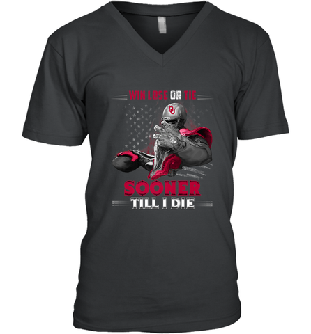 Oklahoma Sooners Win Lose Or Tie Men's V-Neck Men's V-Neck / Black / S Men's V-Neck - jonhlittlestore88