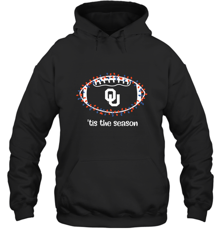 NFL Oklahoma Sooners Football And Christmas Lights Hooded Sweatshirt Hooded Sweatshirt / Black / S Hooded Sweatshirt - jonhlittlestore88