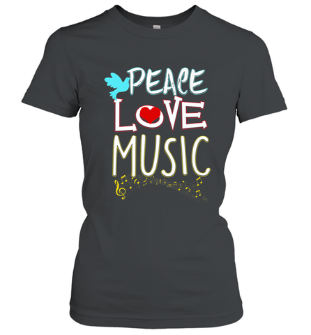 Peace Love Music Hippie Hipster Festival Women's T-Shirt Women's T-Shirt / Black / S Women's T-Shirt - jonhlittlestore88