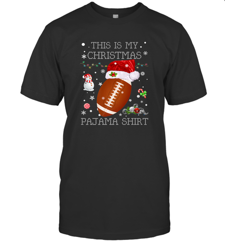 NFL This Is My Christmas Pajama Shirt Football christmas ugly Men's T-Shirt Men's T-Shirt / Black / S Men's T-Shirt - jonhlittlestore88