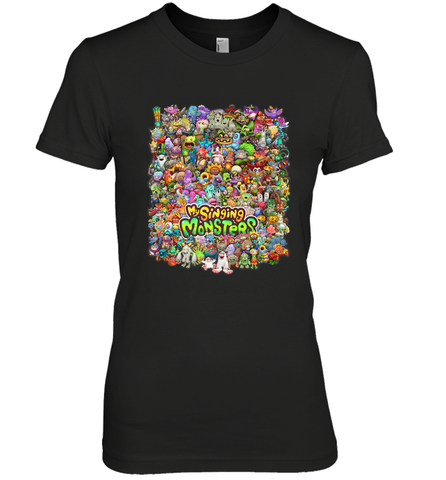 Monster Medley Women's Premium T-Shirt Women's Premium T-Shirt / Black / XS Women's Premium T-Shirt - jonhlittlestore88