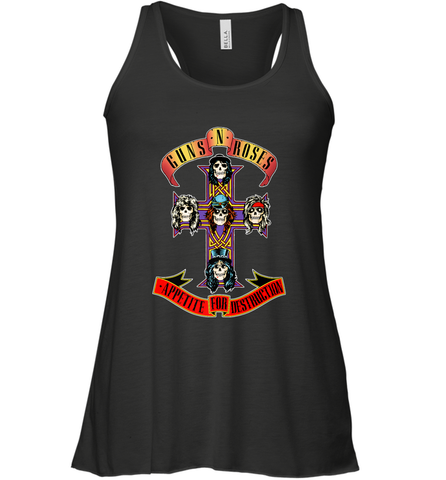 Guns N' Roses Classic Cross Logo Women's Racerback Tank Women's Racerback Tank / Black / XS Women's Racerback Tank - jonhlittlestore88