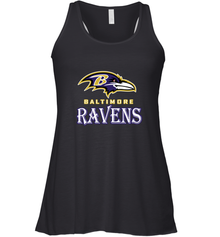 NFL Baltimore Ravens Logo Women's Racerback Tank Women's Racerback Tank / Black / XS Women's Racerback Tank - jonhlittlestore88
