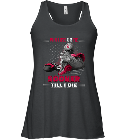Oklahoma Sooners Win Lose Or Tie Women's Racerback Tank Women's Racerback Tank / Black / XS Women's Racerback Tank - jonhlittlestore88