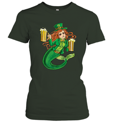St Patricks Day Shirt Women Leprechaun Mermaid Girls Redhead Women's T-Shirt Women's T-Shirt - jonhlittlestore88