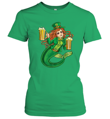 St Patricks Day Shirt Women Leprechaun Mermaid Girls Redhead Women's T-Shirt Women's T-Shirt - jonhlittlestore88