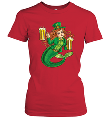 St Patricks Day Shirt Women Leprechaun Mermaid Girls Redhead Women's T-Shirt Women's T-Shirt - jonhlittlestore88