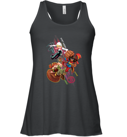 Marvel Rising Secret Warriors Group Shot Action Pose Women's Racerback Tank Women's Racerback Tank / Black / XS Women's Racerback Tank - jonhlittlestore88