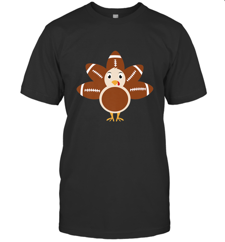 Funny Football Turkey Fall Thanksgiving Football Men's T-Shirt Men's T-Shirt / Black / S Men's T-Shirt - jonhlittlestore88