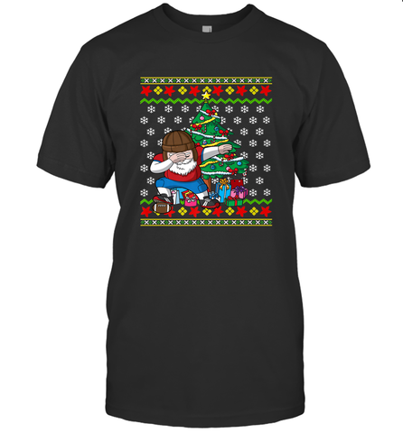 NFL Ugly Christmas Dabbing Santa Football Gift Men's T-Shirt Men's T-Shirt / Black / S Men's T-Shirt - jonhlittlestore88