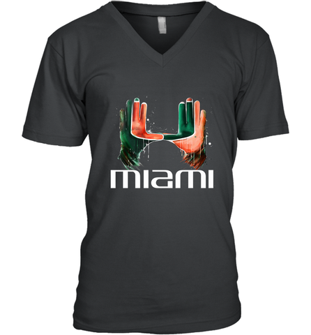Miami Hurricanes Limited Edition Men's V-Neck Men's V-Neck / Black / S Men's V-Neck - jonhlittlestore88