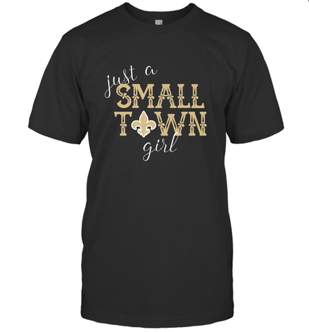 NFL Small Town New Orleans Football Girl, Great Christmas Gift Men's T-Shirt Men's T-Shirt / Black / S Men's T-Shirt - jonhlittlestore88