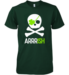 St. Patricks Day Irish Pirate Skull and Cross bones Men's Premium T-Shirt Men's Premium T-Shirt - jonhlittlestore88