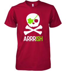 St. Patricks Day Irish Pirate Skull and Cross bones Men's Premium T-Shirt Men's Premium T-Shirt - jonhlittlestore88