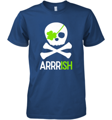 St. Patricks Day Irish Pirate Skull and Cross bones Men's Premium T-Shirt Men's Premium T-Shirt - jonhlittlestore88