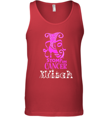Stomp On Cancer Witch High Heel Breast Cancer Halloween Men's Tank Top Men's Tank Top - jonhlittlestore88