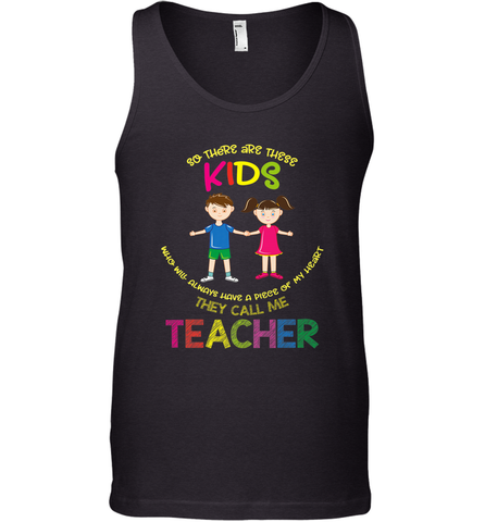 They Call Me Teacher School Kids Fun Appreciation Men's Tank Top Men's Tank Top / Black / XS Men's Tank Top - jonhlittlestore88