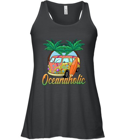 Retro Surfer Love Surfing Beach Party Tropical Vacay Women's Racerback Tank Women's Racerback Tank / Black / XS Women's Racerback Tank - jonhlittlestore88
