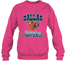 Dallas Thanksgiving Day Funny Turkey Playing Texas Football Premium T Shirt Crewneck Sweatshirt Crewneck Sweatshirt - jonhlittlestore88