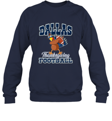 Dallas Thanksgiving Day Funny Turkey Playing Texas Football Premium T Shirt Crewneck Sweatshirt Crewneck Sweatshirt - jonhlittlestore88