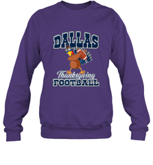 Dallas Thanksgiving Day Funny Turkey Playing Texas Football Premium T Shirt Crewneck Sweatshirt Crewneck Sweatshirt - jonhlittlestore88