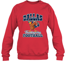 Dallas Thanksgiving Day Funny Turkey Playing Texas Football Premium T Shirt Crewneck Sweatshirt Crewneck Sweatshirt - jonhlittlestore88
