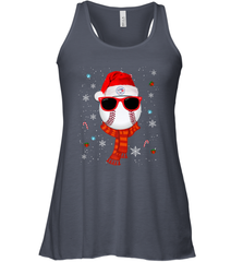 Toronto Blue Jays LogoChristmas Baseball Player Glasses Santa Hat Pajama Gift Women's Racerback Tank Women's Racerback Tank - jonhlittlestore88