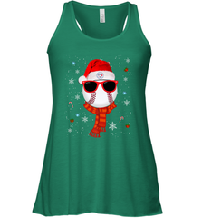 Toronto Blue Jays LogoChristmas Baseball Player Glasses Santa Hat Pajama Gift Women's Racerback Tank Women's Racerback Tank - jonhlittlestore88
