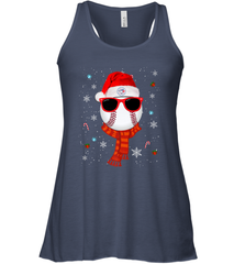 Toronto Blue Jays LogoChristmas Baseball Player Glasses Santa Hat Pajama Gift Women's Racerback Tank Women's Racerback Tank - jonhlittlestore88
