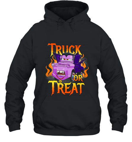 Disney Pixar Cars Halloween Vampire Truck Or Treat Hooded Sweatshirt Hooded Sweatshirt / Black / S Hooded Sweatshirt - jonhlittlestore88
