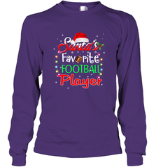 NFL Santa's Favorite Football Player Xmas Light Hat Christmas Long Sleeve T-Shirt Long Sleeve T-Shirt - jonhlittlestore88