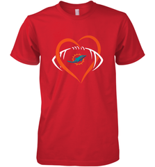 NFL Miami Dolphins Heart Love Football Men's Premium T-Shirt Men's Premium T-Shirt - jonhlittlestore88