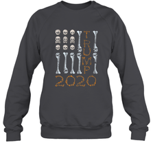 US Flag Skull Halloween Costume Bones Election Trump 2020 Crewneck Sweatshirt Crewneck Sweatshirt - jonhlittlestore88