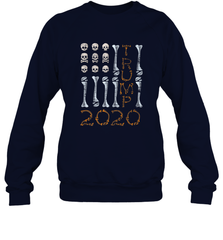 US Flag Skull Halloween Costume Bones Election Trump 2020 Crewneck Sweatshirt Crewneck Sweatshirt - jonhlittlestore88
