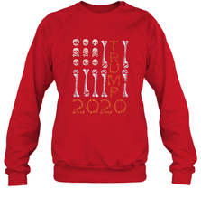 US Flag Skull Halloween Costume Bones Election Trump 2020 Crewneck Sweatshirt Crewneck Sweatshirt - jonhlittlestore88