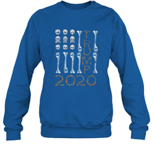 US Flag Skull Halloween Costume Bones Election Trump 2020 Crewneck Sweatshirt Crewneck Sweatshirt - jonhlittlestore88