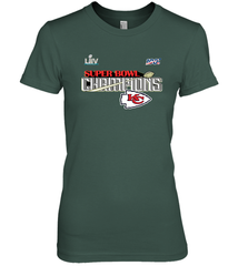 Youth Kansas City Chiefs NFL Pro Line by Fanatics Super Bowl LIV Champions Trophy Women's Premium T-Shirt Women's Premium T-Shirt - jonhlittlestore88