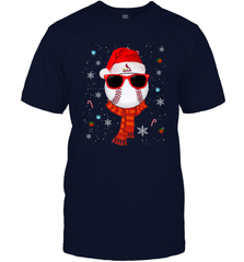 St. Louis Cardinals Logo Christmas Baseball Player Glasses Santa Hat Pajama Gift Men's T-Shirt Men's T-Shirt - jonhlittlestore88