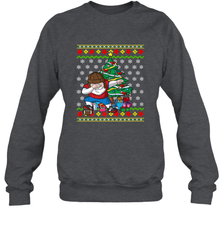 NFL Ugly Christmas Dabbing Santa Football Gift Crewneck Sweatshirt Crewneck Sweatshirt - jonhlittlestore88