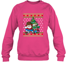 NFL Ugly Christmas Dabbing Santa Football Gift Crewneck Sweatshirt Crewneck Sweatshirt - jonhlittlestore88
