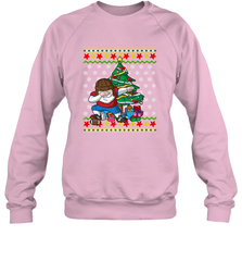 NFL Ugly Christmas Dabbing Santa Football Gift Crewneck Sweatshirt Crewneck Sweatshirt - jonhlittlestore88