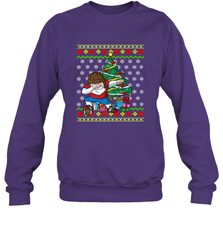 NFL Ugly Christmas Dabbing Santa Football Gift Crewneck Sweatshirt Crewneck Sweatshirt - jonhlittlestore88