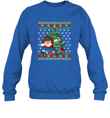 NFL Ugly Christmas Dabbing Santa Football Gift Crewneck Sweatshirt Crewneck Sweatshirt - jonhlittlestore88