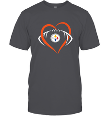 NFL Pittsburgh Steelers Heart Love Football Men's T-Shirt Men's T-Shirt - jonhlittlestore88